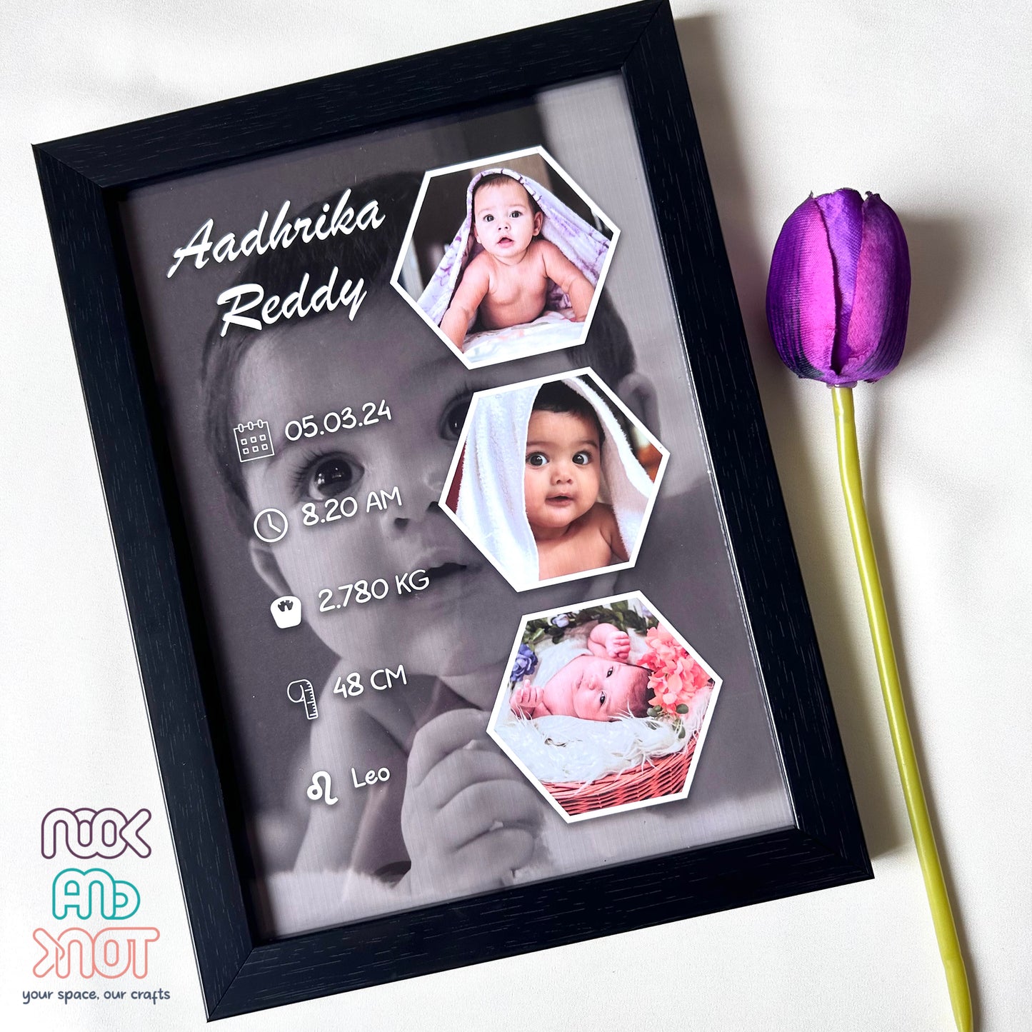 Baby photo frame