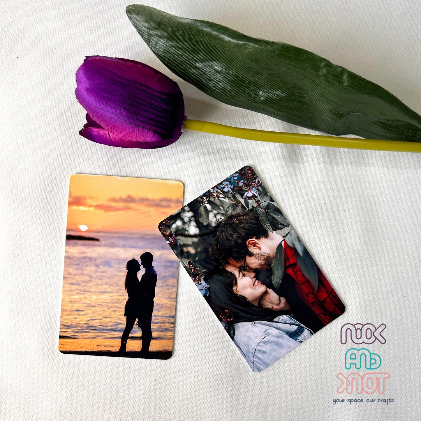 Dual-side photo wallet cards